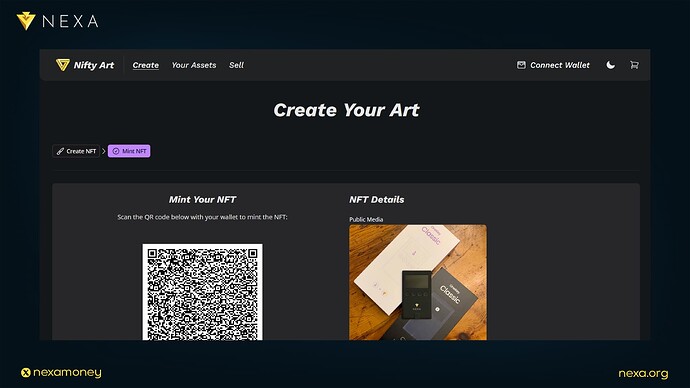 Guide: How to Create an NFT on Nexa via NiftyArt