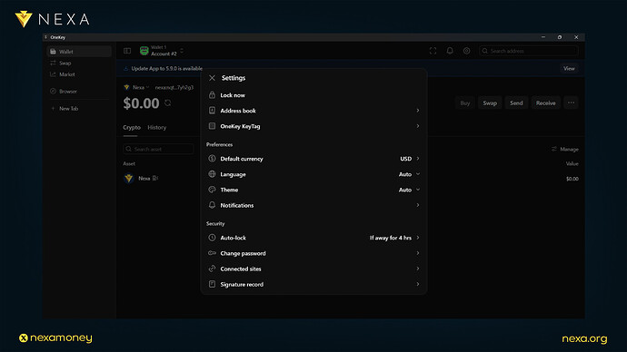 Guide: How to Manage Nexa Coins with a OneKey Hardware Wallet