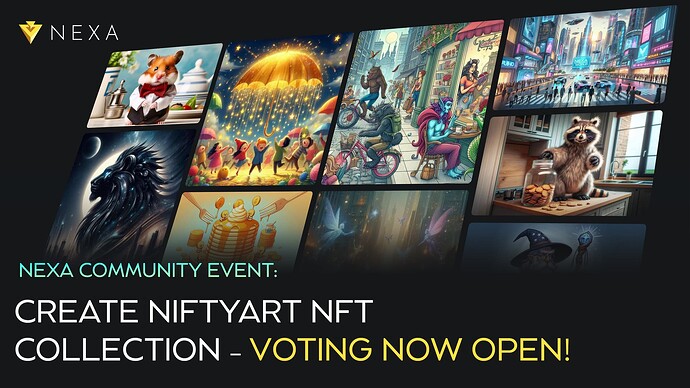 Nexa Community Event: Create NiftyArt NFT Collection – Voting Now Open!
