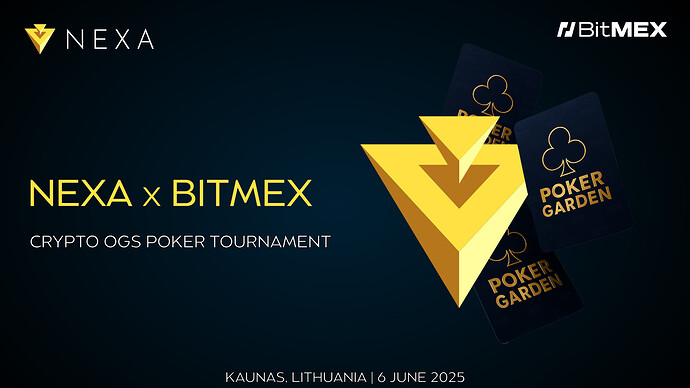 Nexa x BitMEX: Crypto OGs Poker Tournament in Kaunas, Lithuania