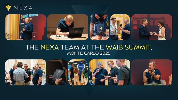 The Nexa Team at the WAIB Summit, Monte Carlo 2025