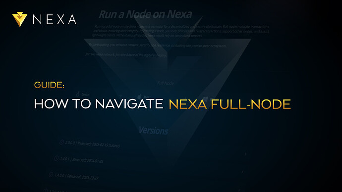 Guide: How To Navigate Nexa Full-Node