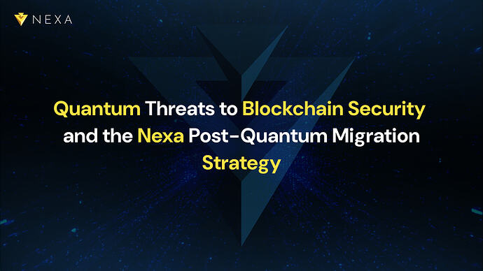 Quantum Threats to Blockchain Security and the Nexa Post-Quantum Migration Strategy