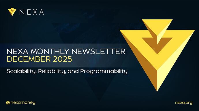 Nexa Monthly Newsletter December 2025: Scalability, Reliability, and Programmability