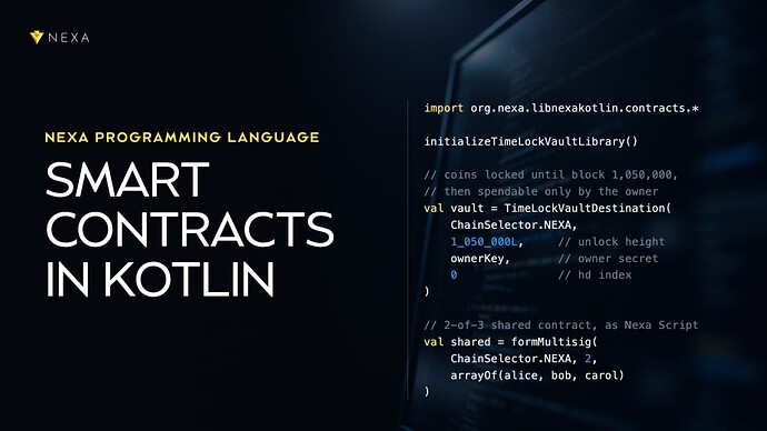 Nexa Programming Language (NPL): Smart Contracts in Kotlin