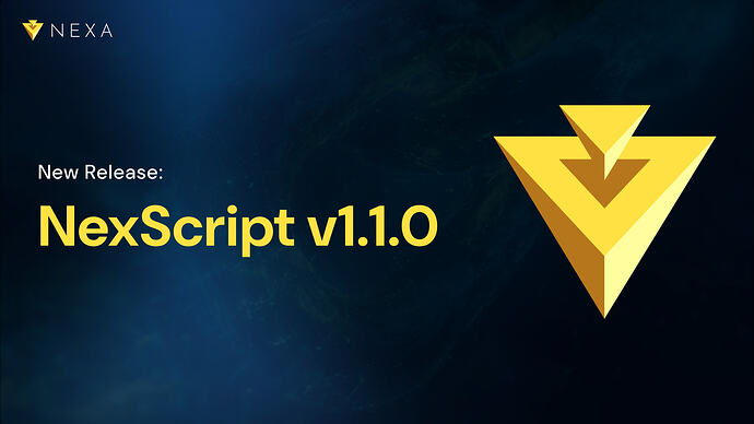 New Release: NexScript v1.1.0